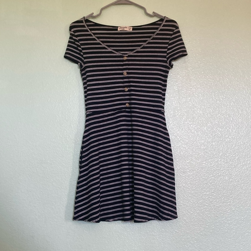 Striped Black and White Dress